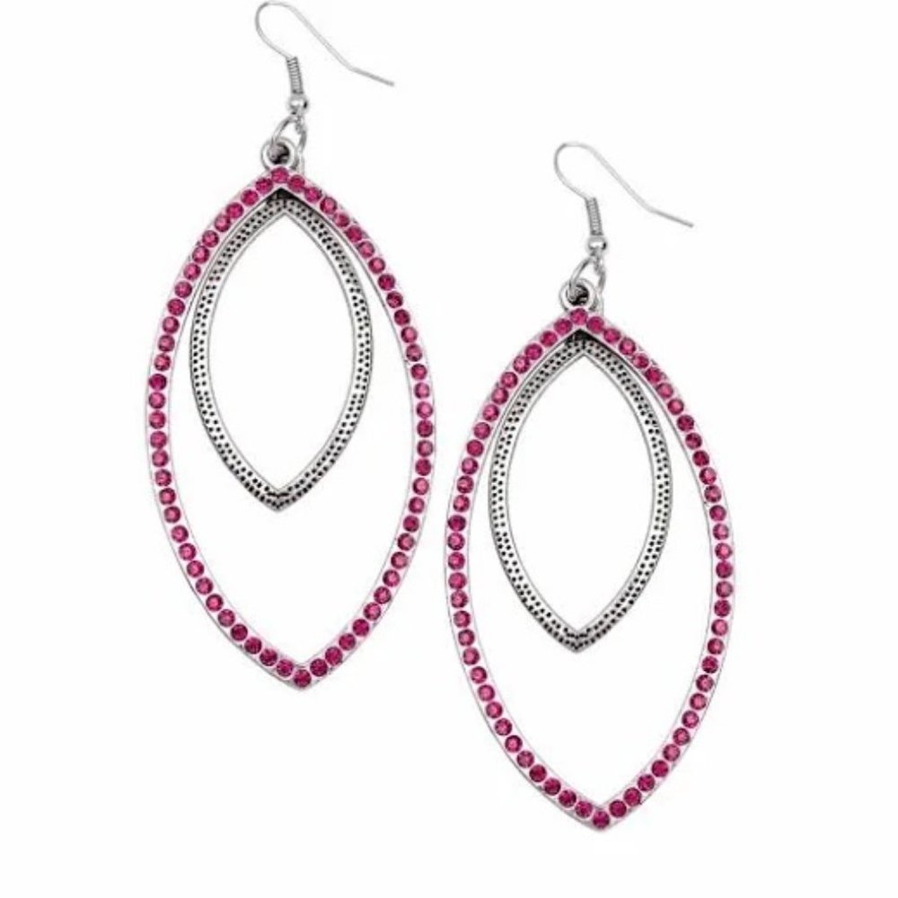 Paparazzi High Maintenance Pink Earrings